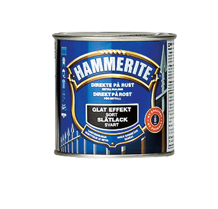 Hammerite metallmaling svart glatt effekt 250 ml